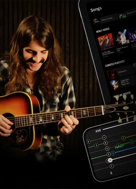 Relaxing guitar session with the Gibson App