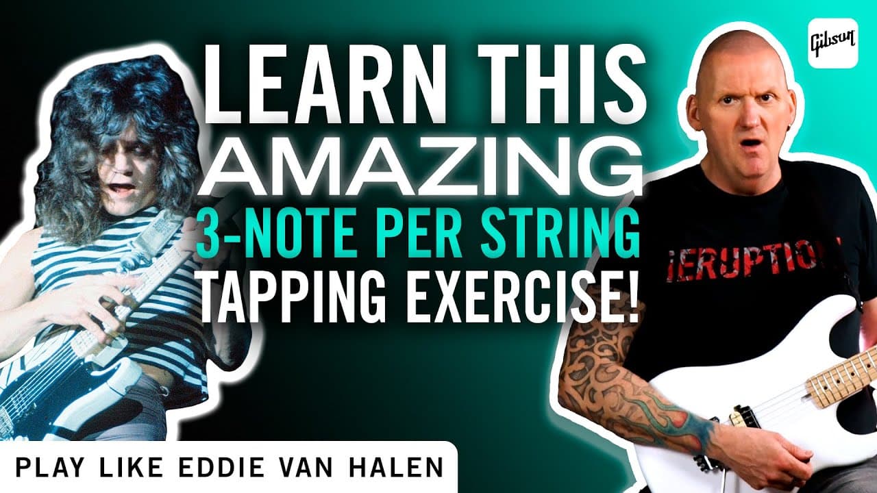Master 3-Note Per String Tapping Like Eddie Van Halen!